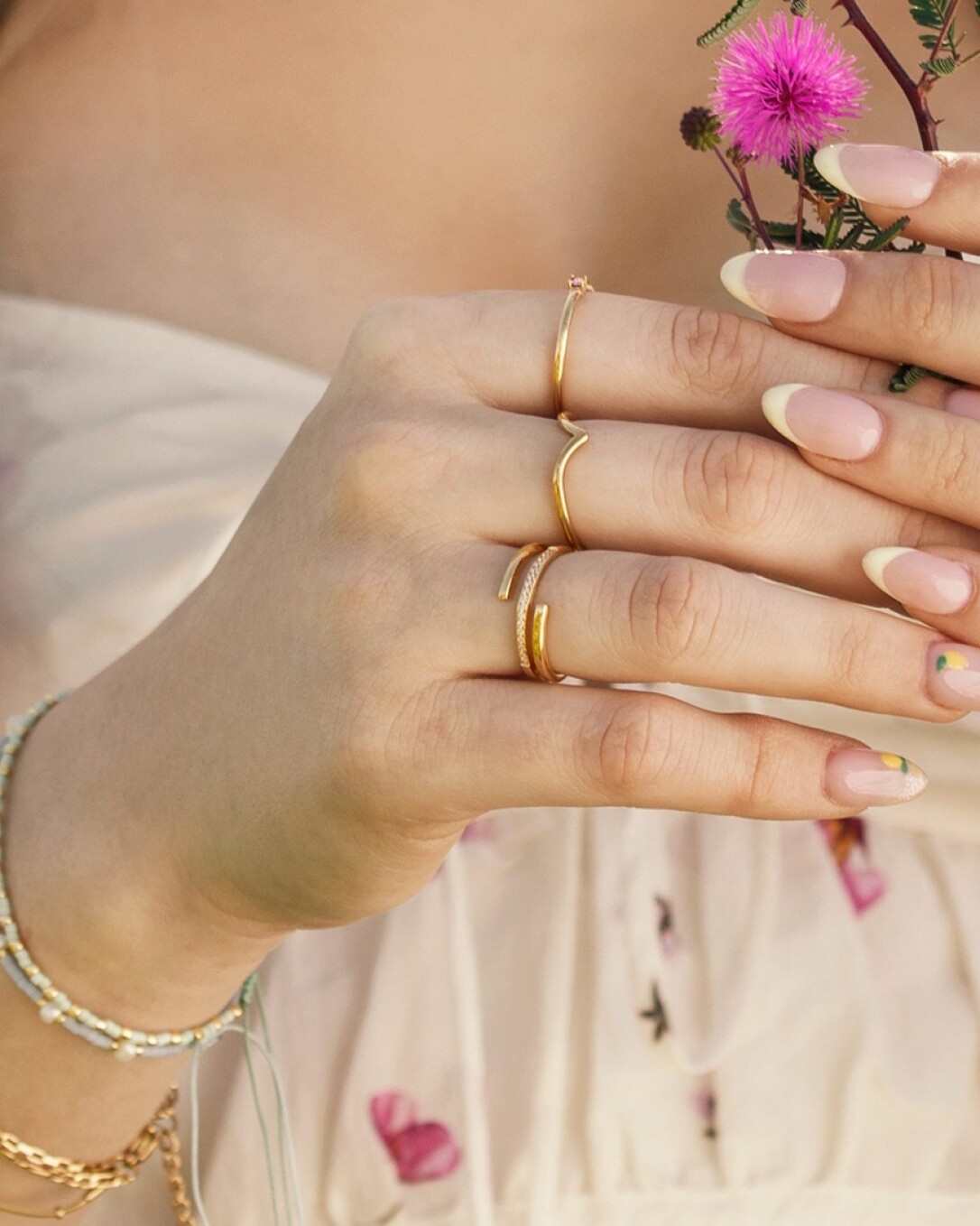 Anillo Acero, oro, homini studio