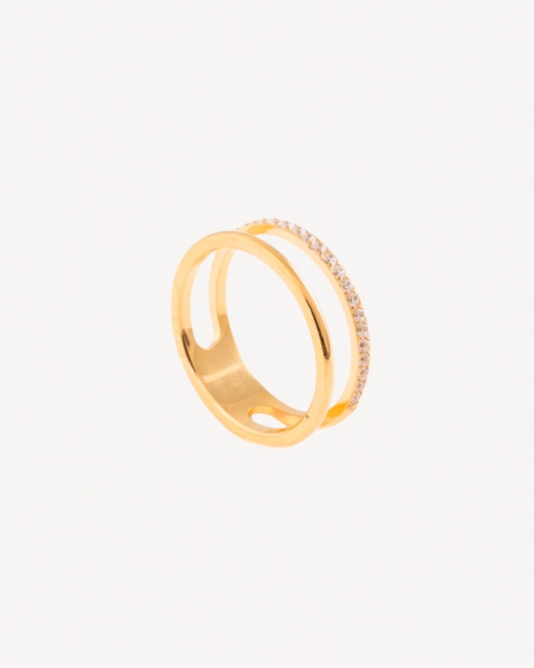 Anillo Acero, oro, homini studio