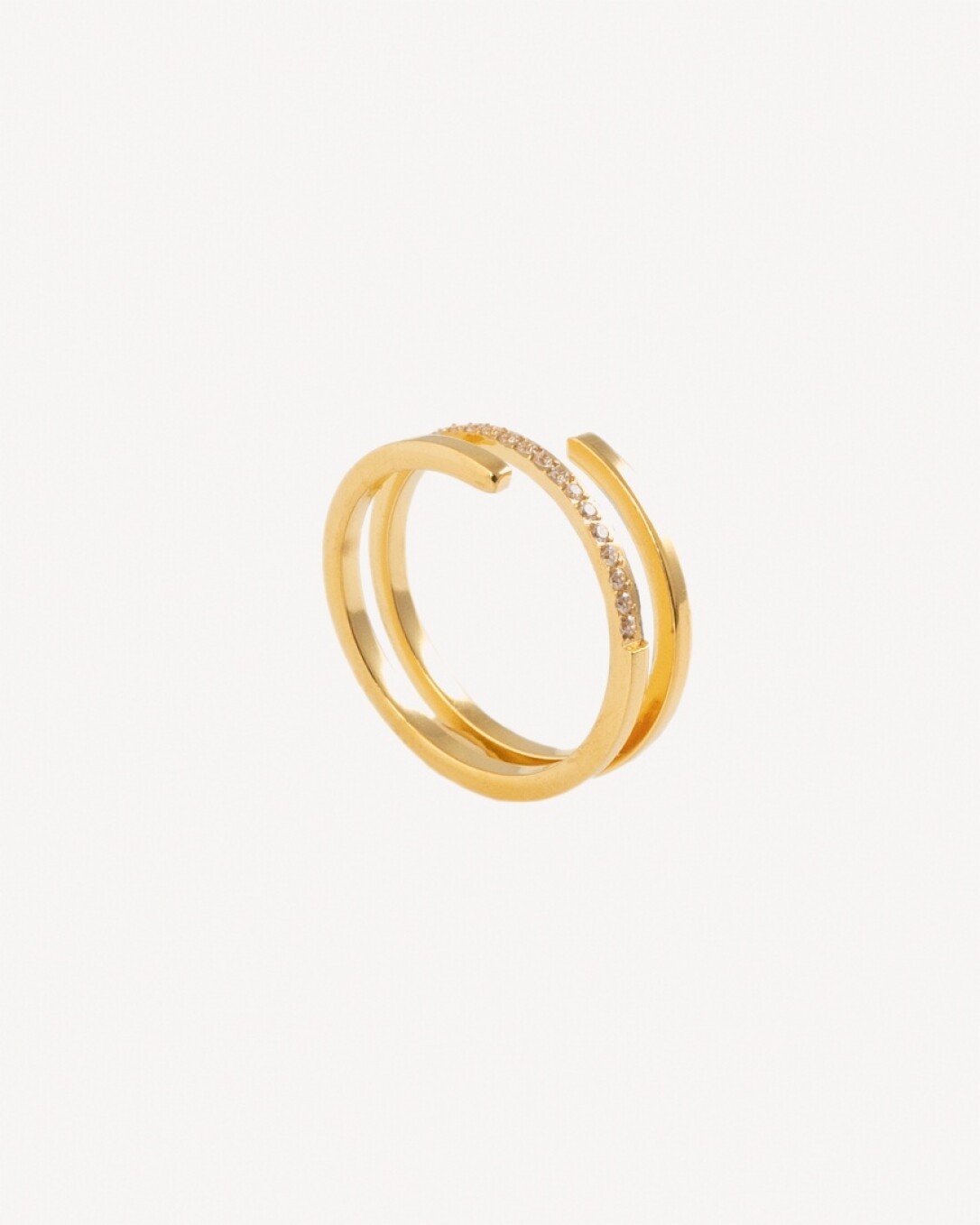 Anillo Acero, oro, homini studio