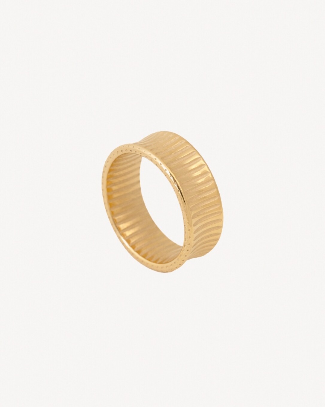 Anillo Acero, oro, homini studio