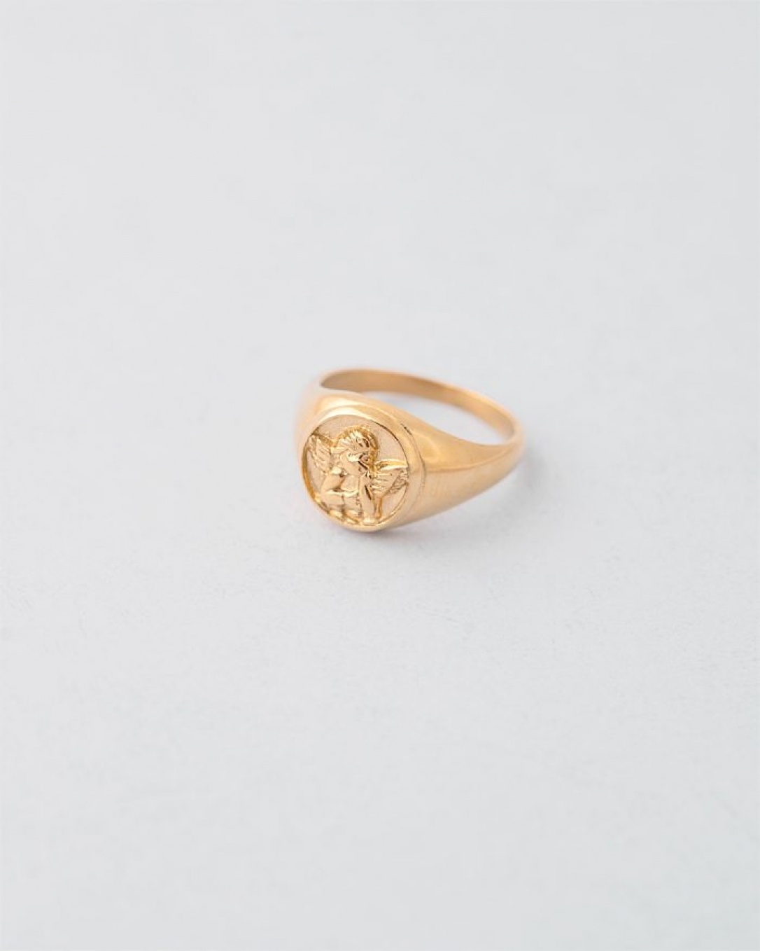 Anillo, acero quirúrgico, oro, homini studio