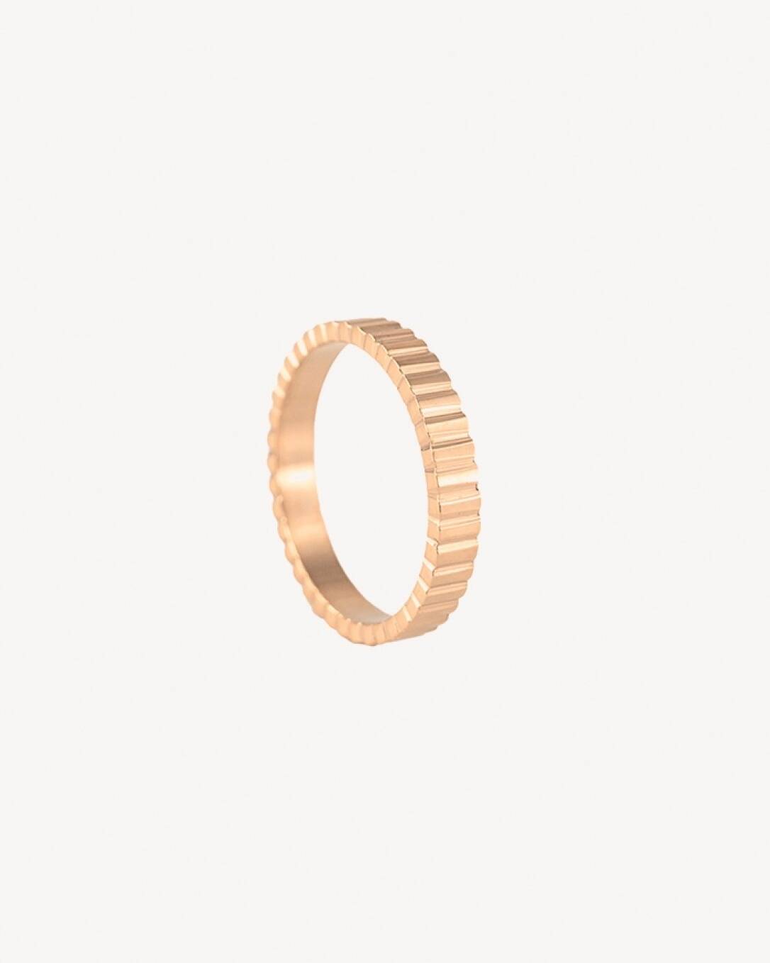 Anillo, acero quirúrgico, oro, homini studio