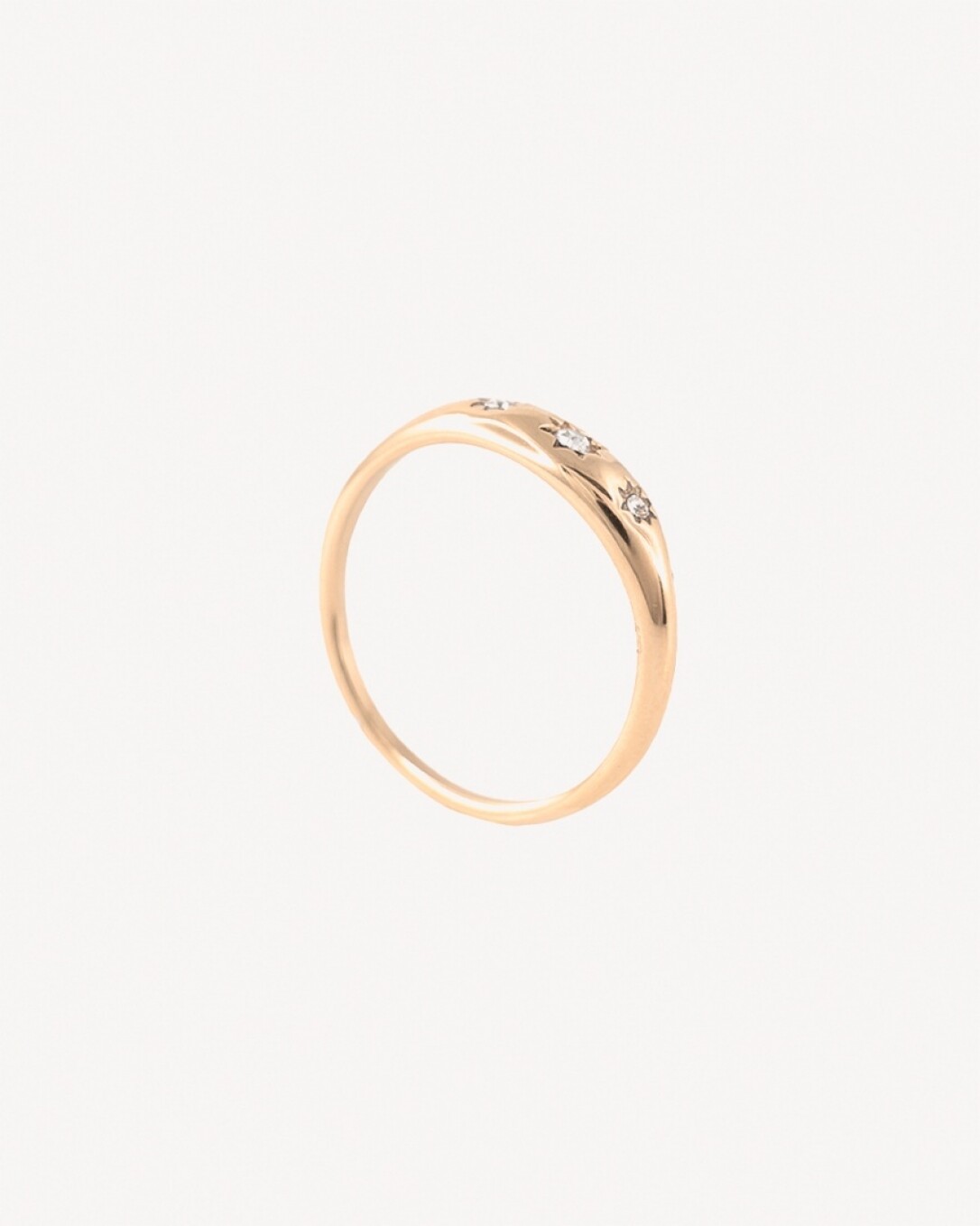 Anillo, acero quirúrgico, oro, piedra, homini studio 