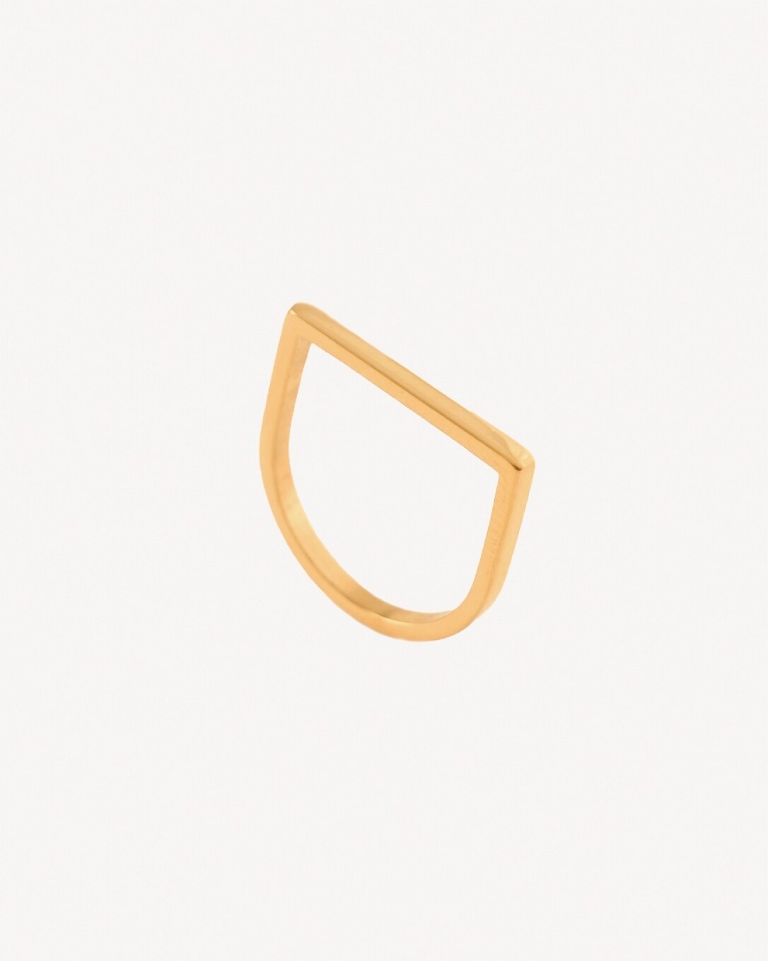 Anillo, acero quirúrgico, oro, homini studio