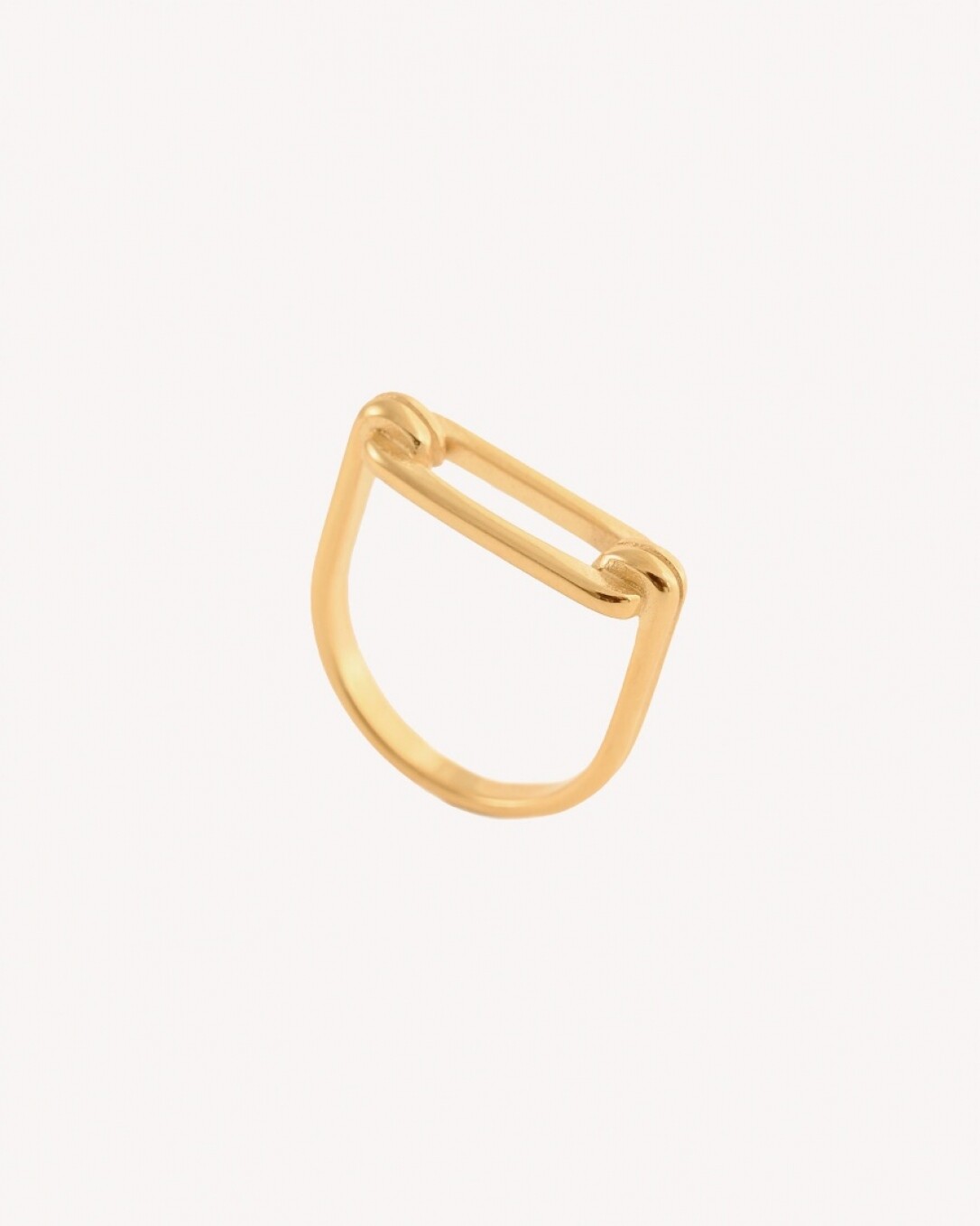 Anillo, acero quirúrgico, oro, homini studio 