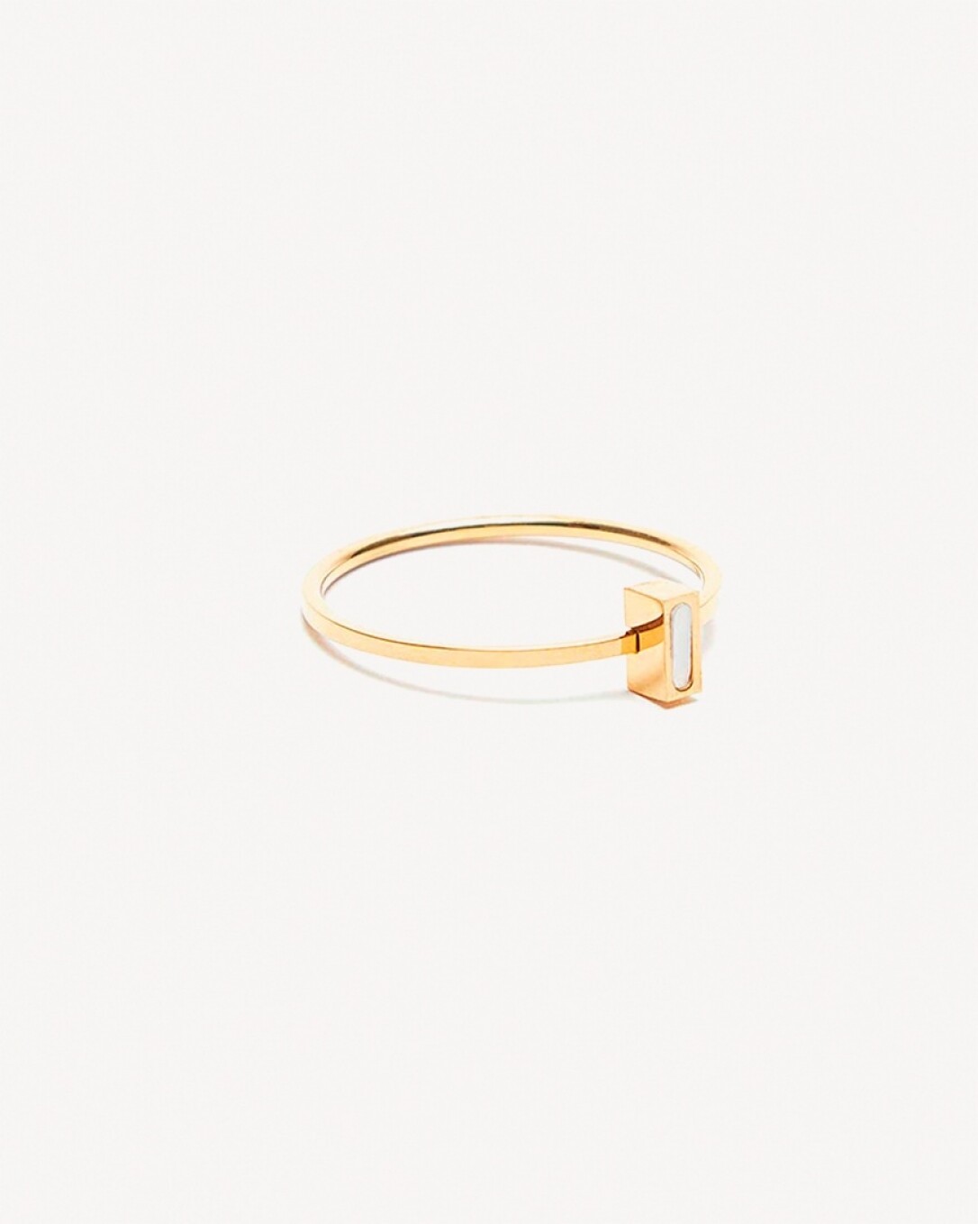 Anillo, acero quirúrgico, oro, homini studio