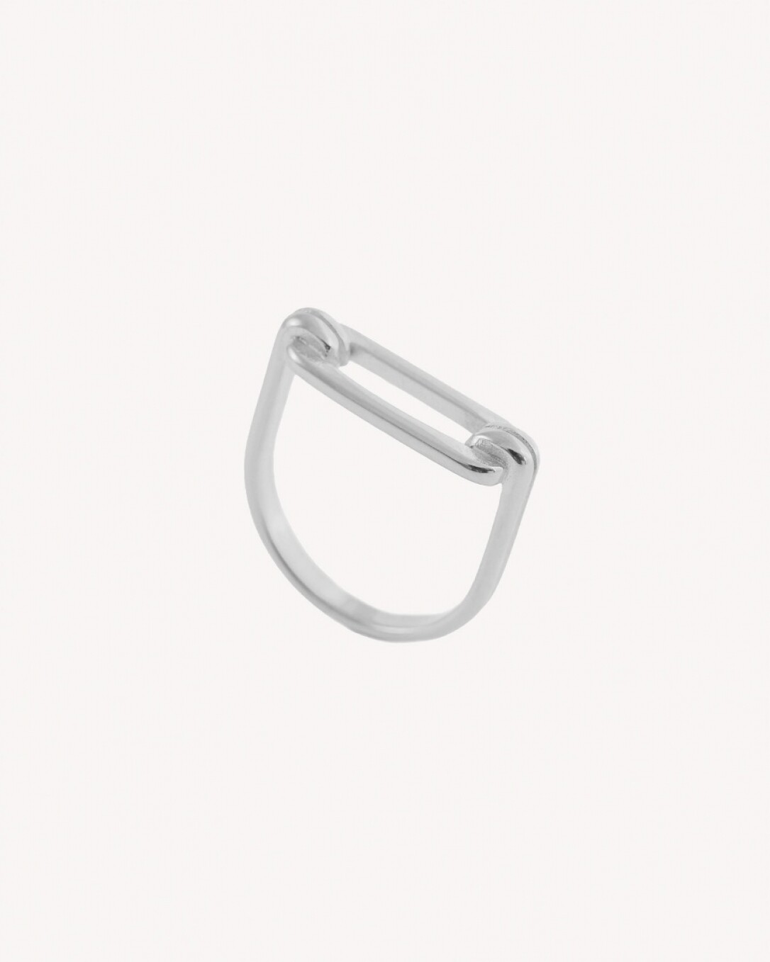 Anillo, acero quirúrgico, plata, homini studio 