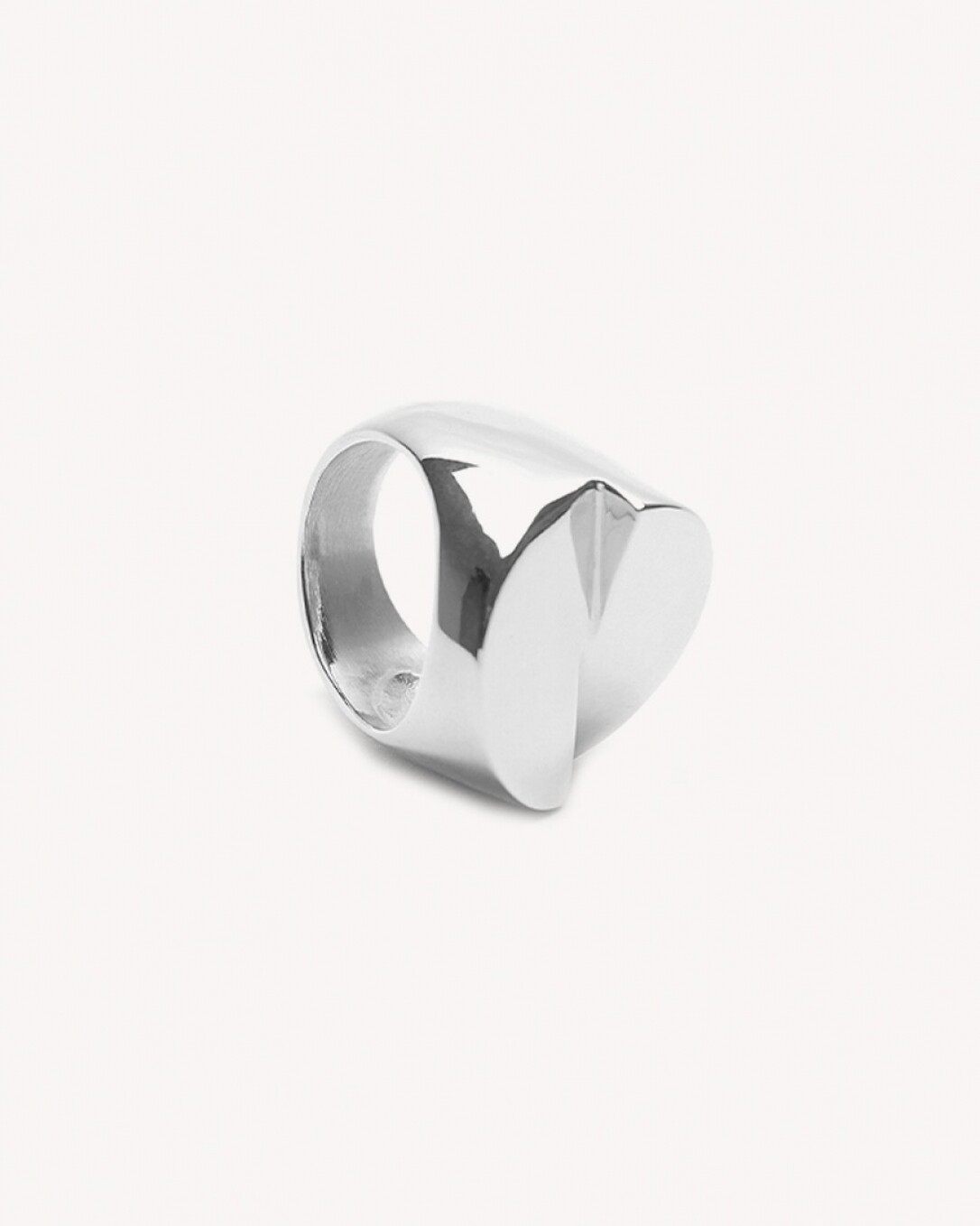 Anillo, acero quirúrgico, plata, homini studio