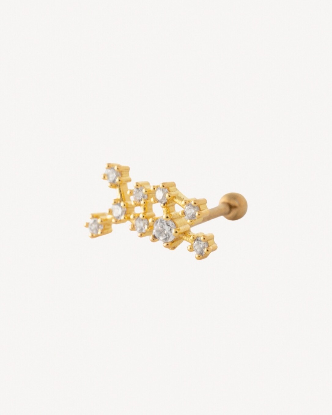 piercing bel, zodiaco, virgo, oro, joyería, homini studio